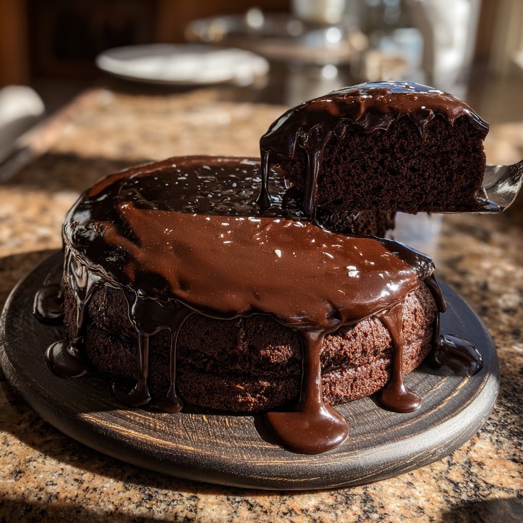 Minimalistische Schokoladentorte