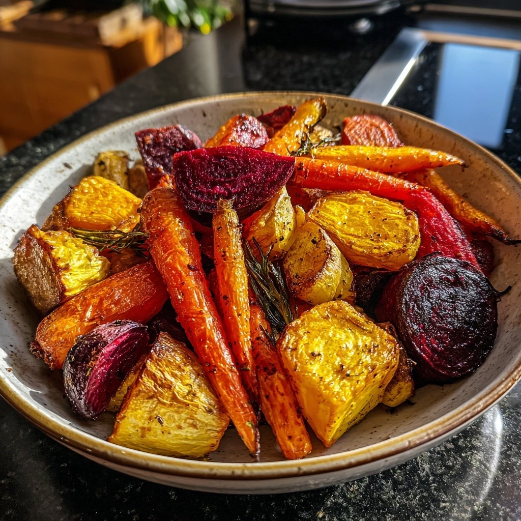 Ofengeröstete Wurzelgemüse-Mischung