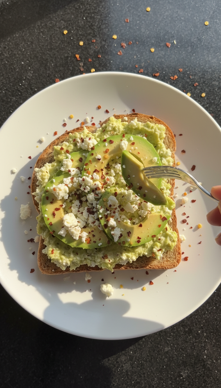 Hüttenkäse Avocado Toast​