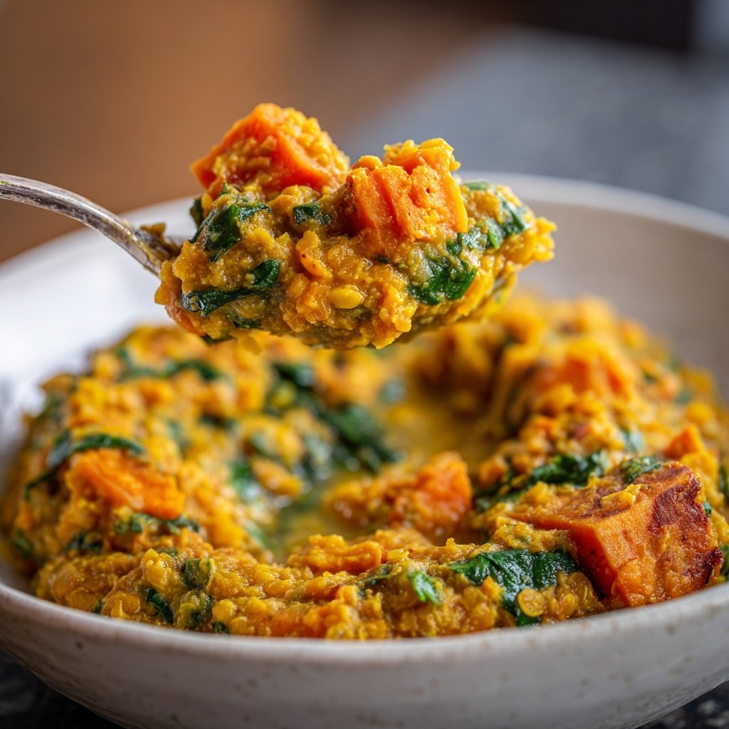 Süßkartoffel-Linsen-Dhal