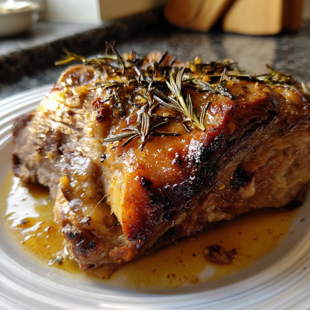 Roastlamm mit Rosmarin Jus