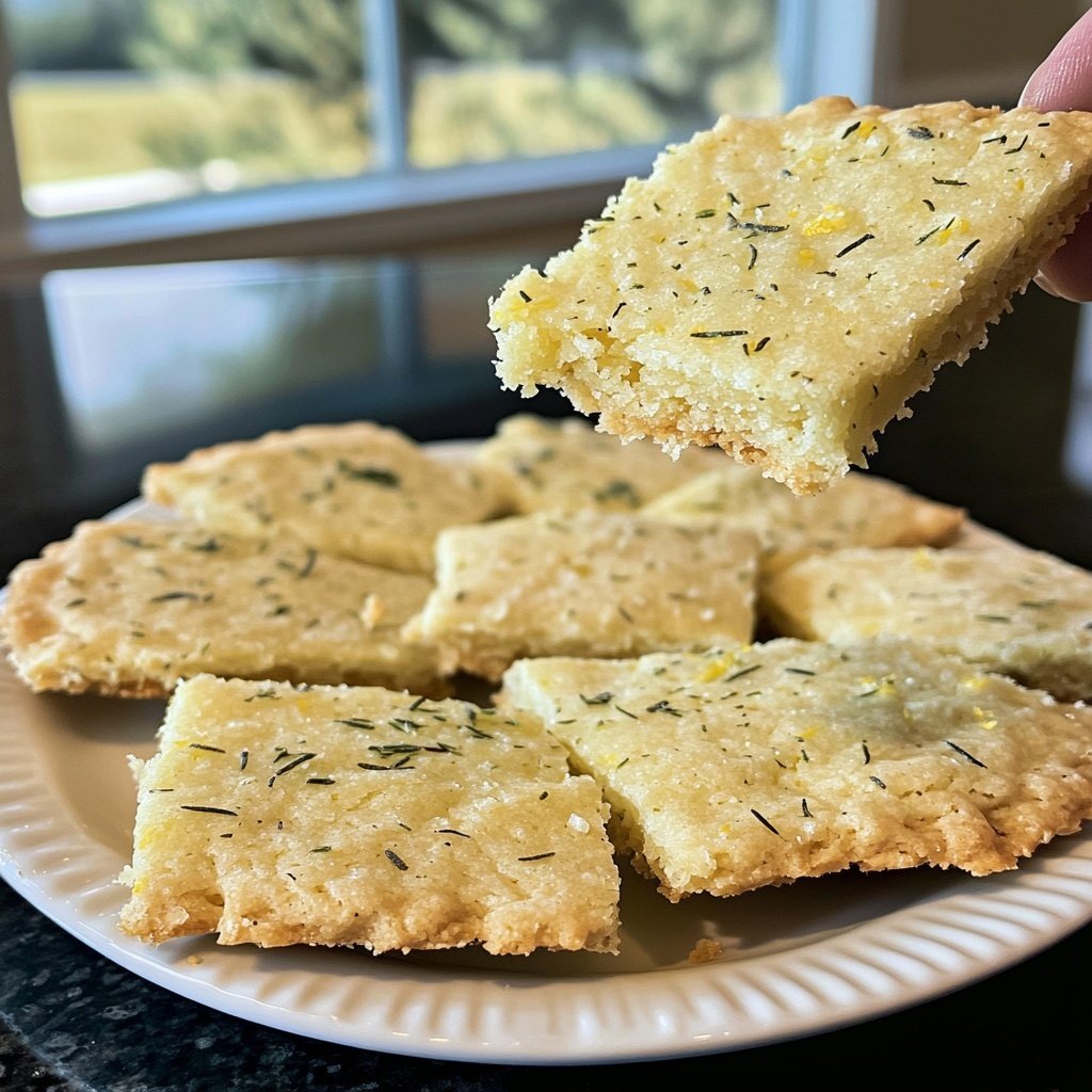 Meyer Zitronen Rosmarin Shortbread
