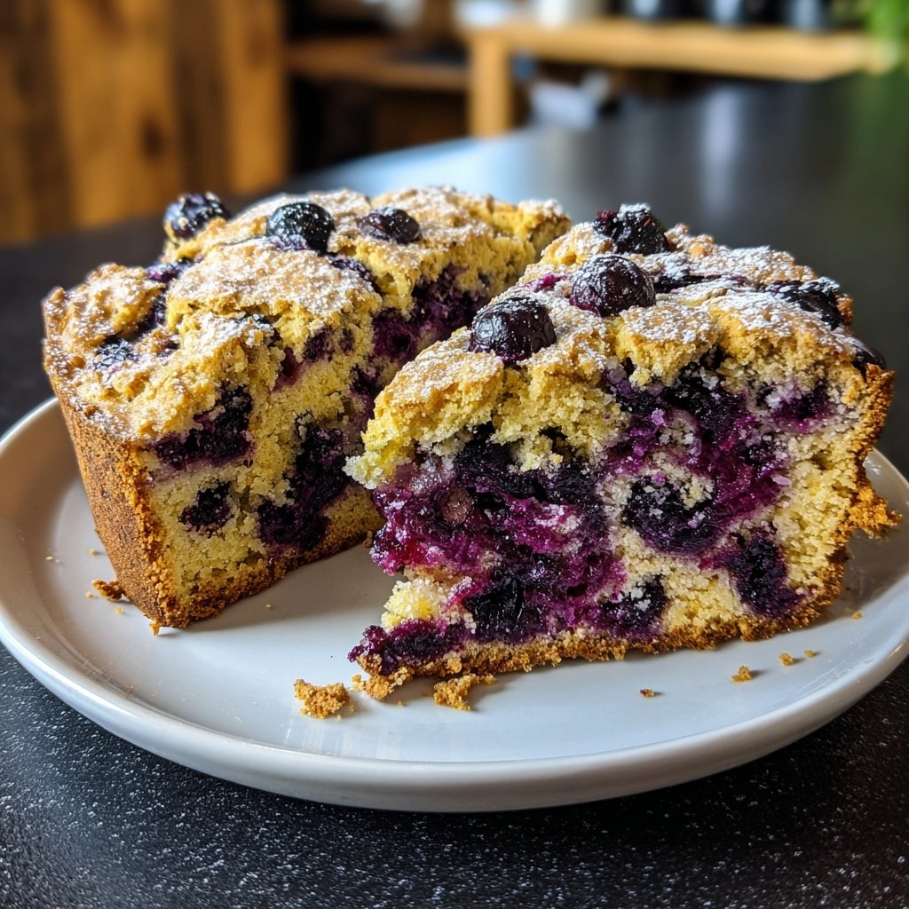 Blaubeeren Zitrone Sauerteig mit Ingwer Snap