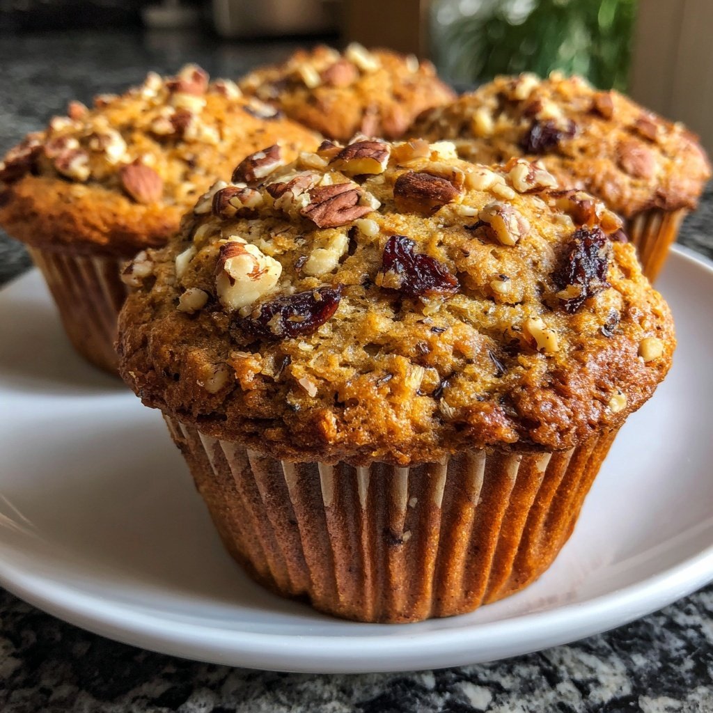 Nussige Bananen Hafer Muffins