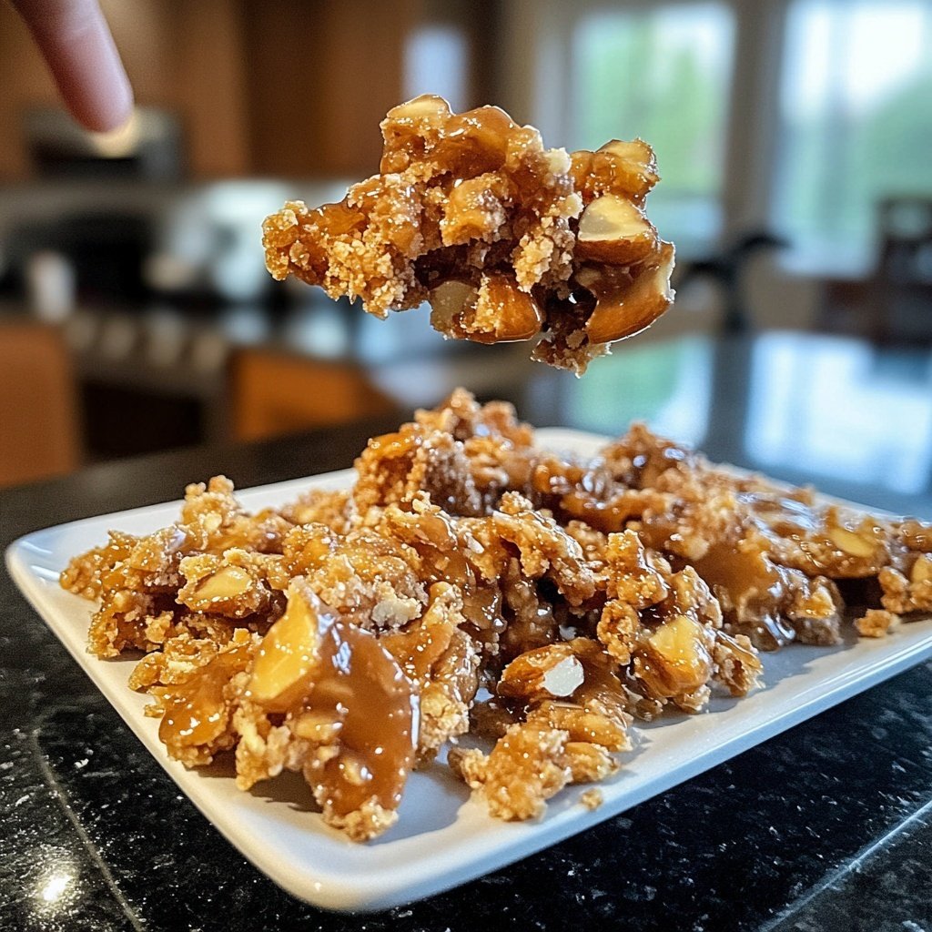 Gebrannte Mandel Pralinen mit Mandelmus