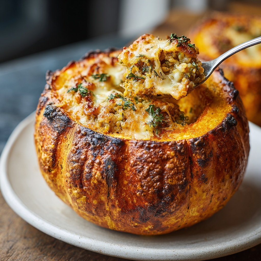 Gefüllter Eichelkürbis Genuss