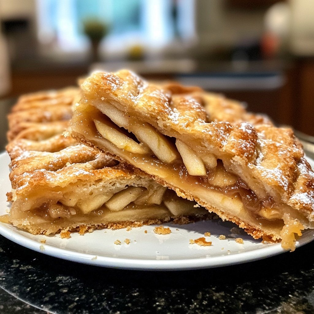 Apfelstrudel mit Vanillesoße