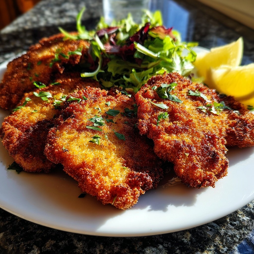 Wiener Schnitzel Feldsalat Komplett