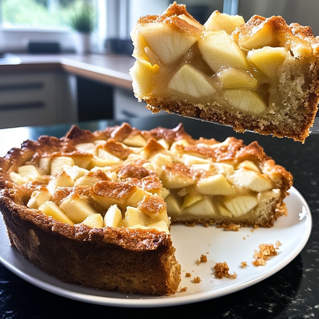 Saisonal-Festlicher Bratapfelkuchen mit Marzipan