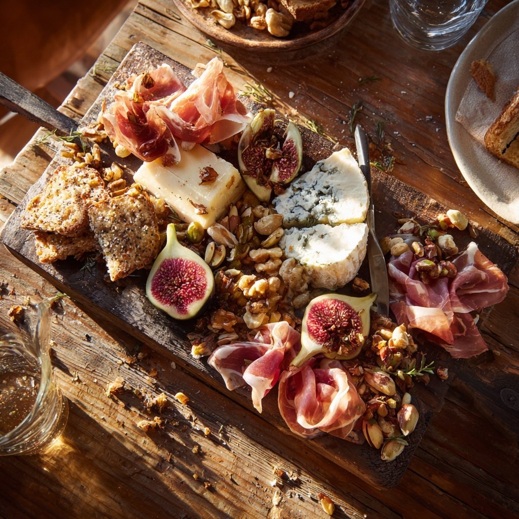 Süßes und Herzhaftes Charcuterie-Board