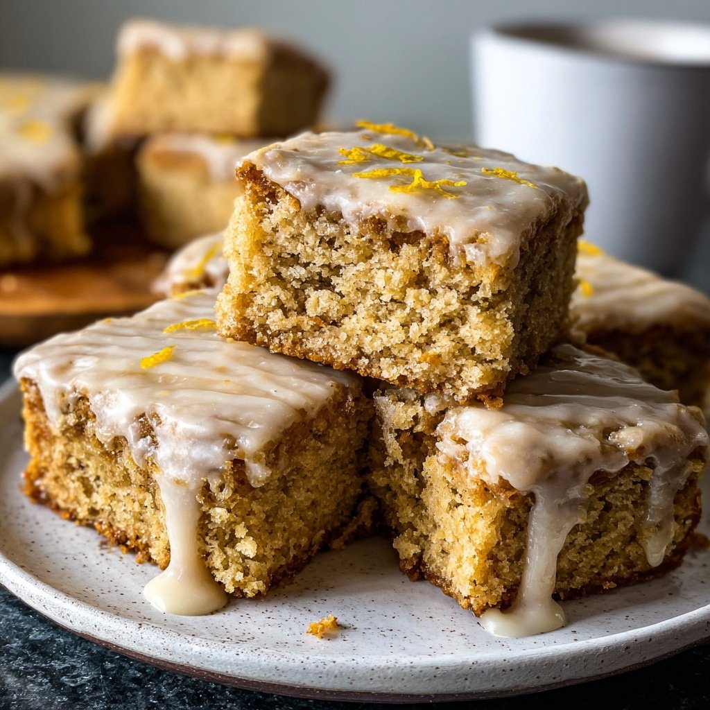 Weiche Topfen Blondies
