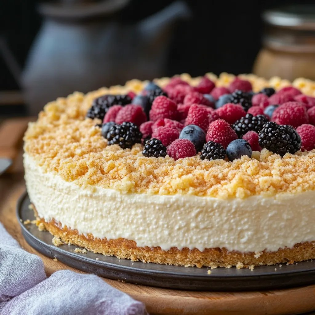 Käsekuchen mit Vanillequark