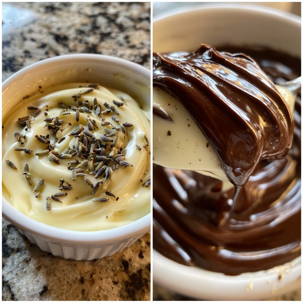 Lavendel Schokoladen Fondue