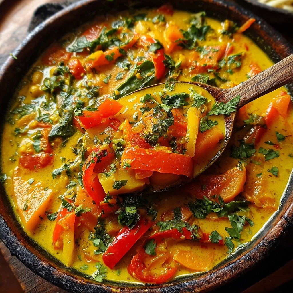 Kichererbsen Gemüse Kokos Curry