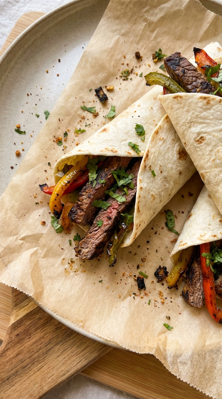 Würzige Rind Fajitas mit Aioli