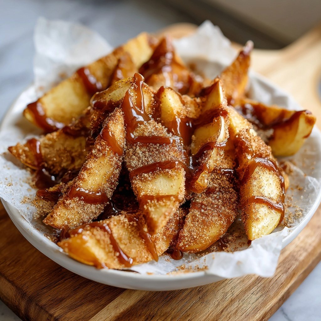 Karamell Apfel Nachos