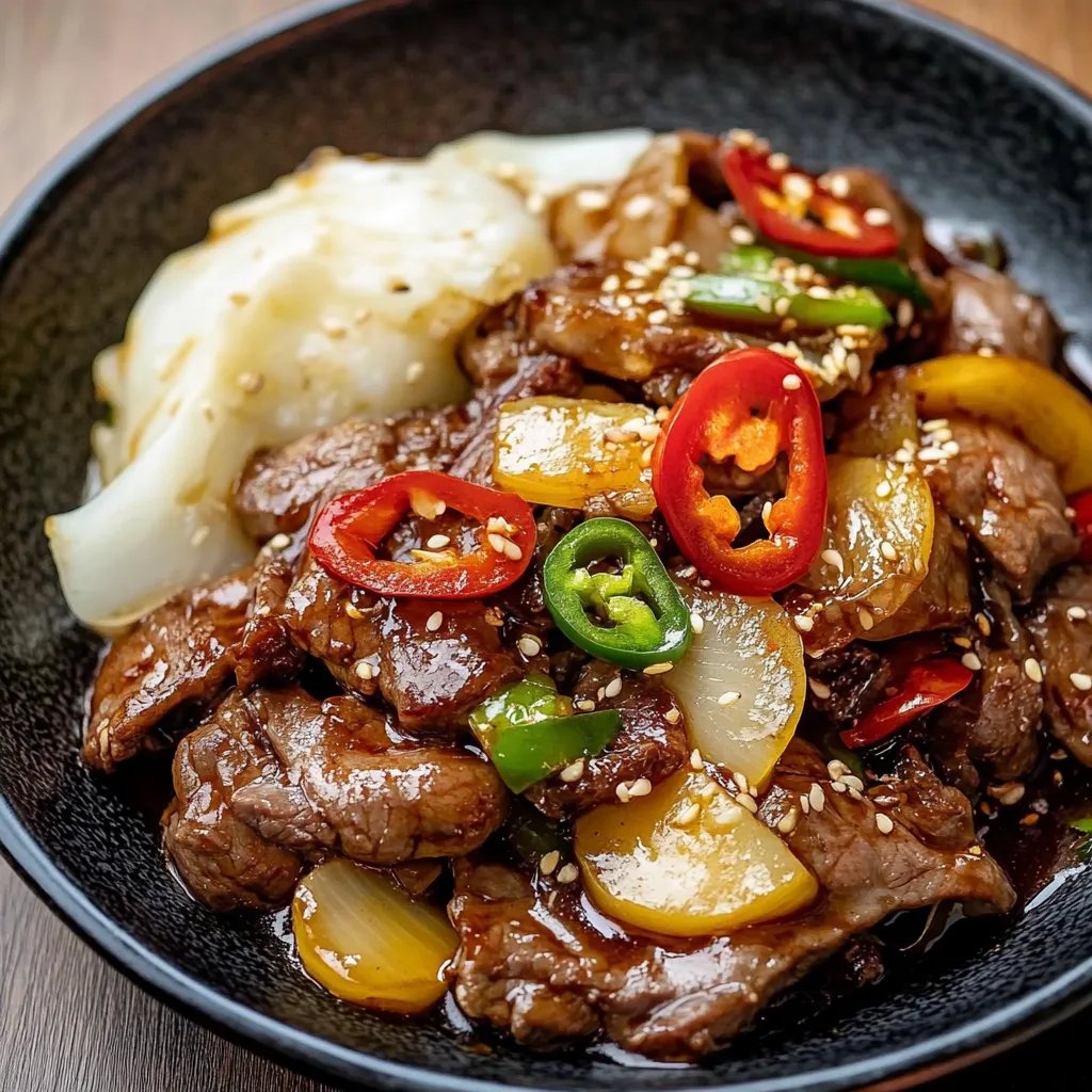 Mongolisches Rindfleisch