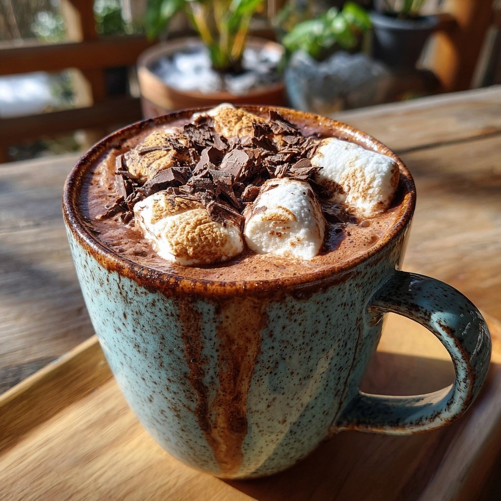 Einfacher Heiße Kakao Marshmallow Topping