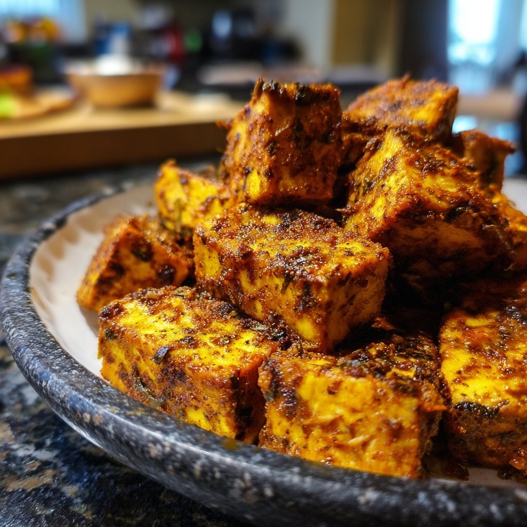Würziger Jamaika Jerk Tofu