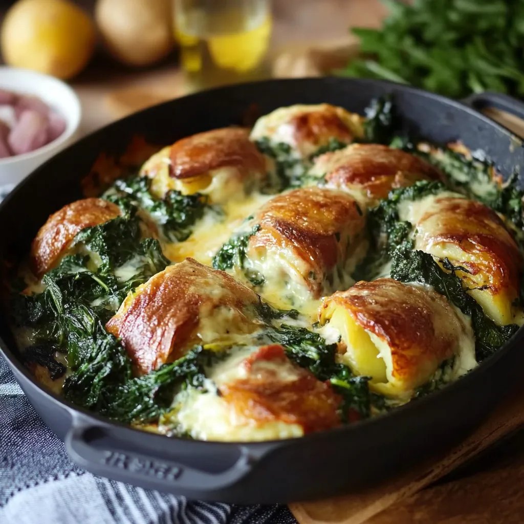 Schneller Kartoffel-Spinat-Auflauf für die ganze Familie