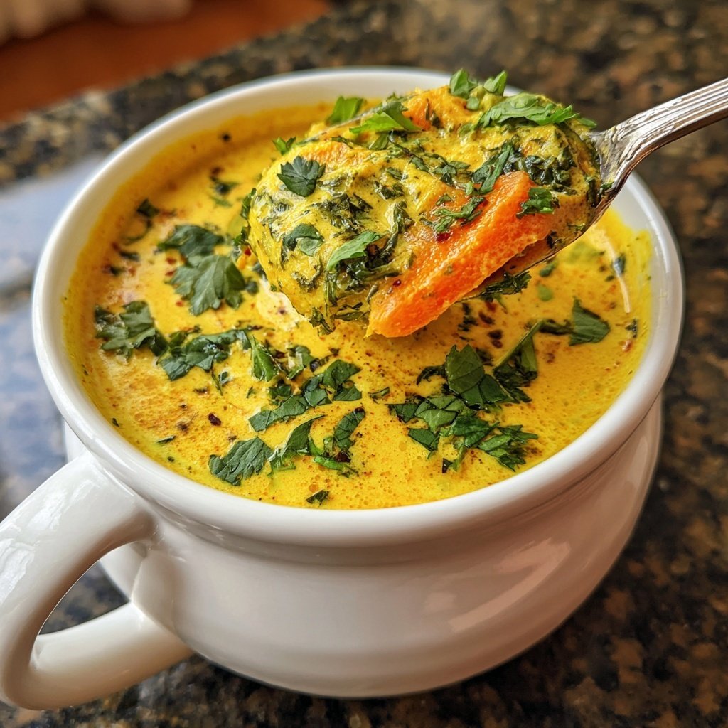 Goldene Kurkuma-Gemüsesuppe